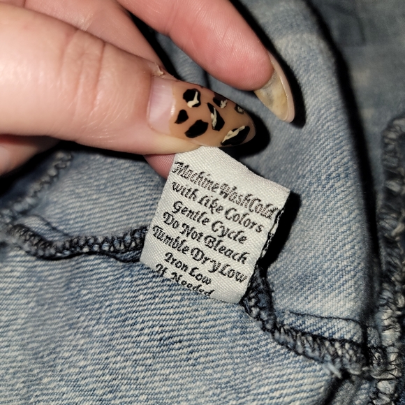 B.P. Collection distressed jean vest - Picture 5 of 5